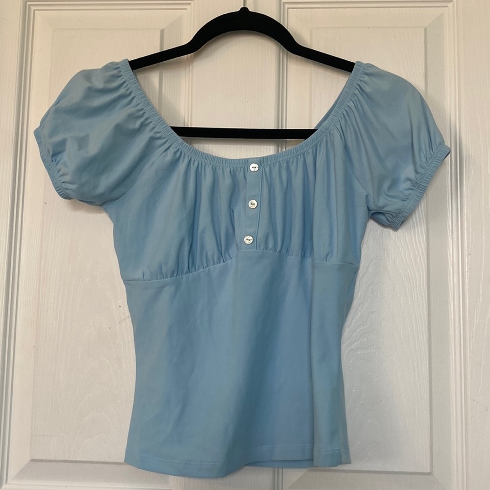 Rue 21 pale blue blouse